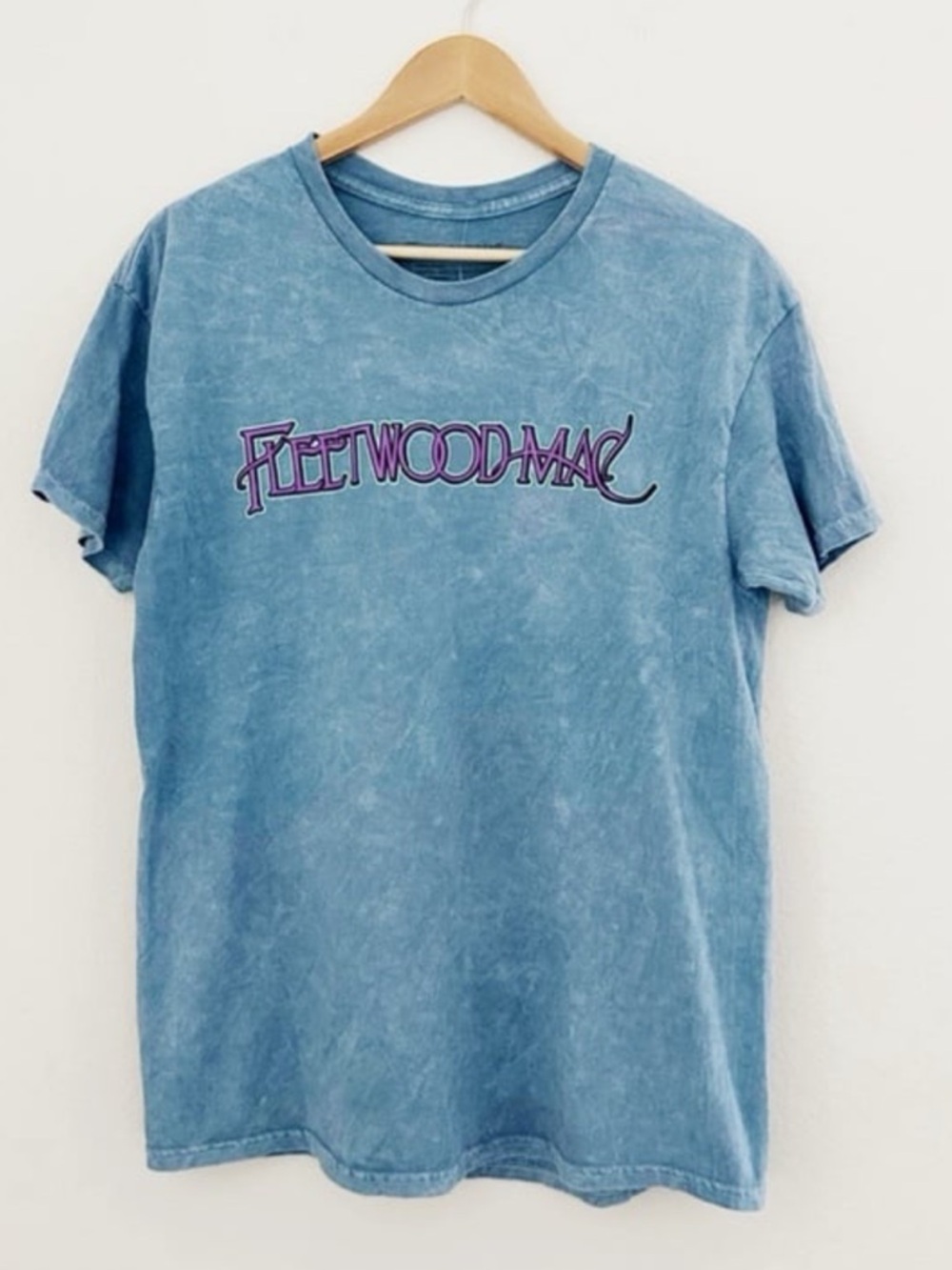 New Fleetwood Mac Rumours Blue Graphic Band Tee Shirt Large